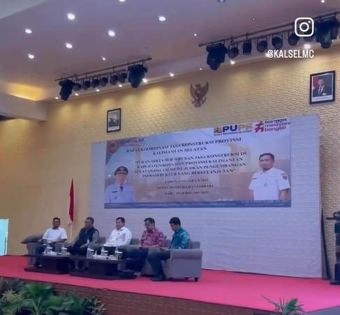 Rapat Koordinasi Jasa Konstruksi Provinsi Kalimantan Selatan Tahun 2025