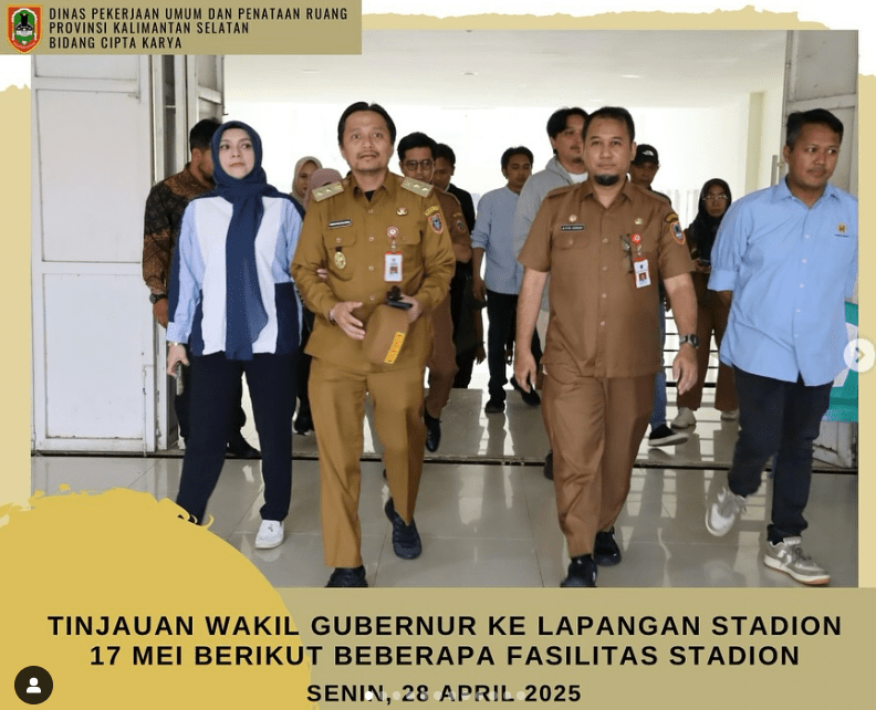 Tinjauan Wakil Gubernur Ke Stadion 17 Mei Dikerjakan Oleh Cipta Karna Dinas PUPR