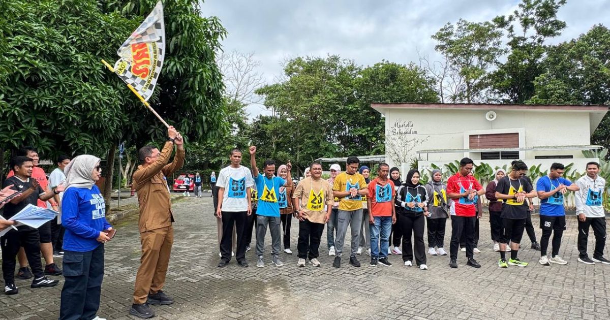 Dinas PUPR Kalsel Gelar Pengukuran Kebugaran ASN dalam Rangka Hari Bakti PU ke-80