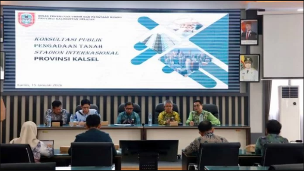 Pengadaan Lahan Stadion Internasional, Dinas PUPR Kalsel Gelar Konsultasi Publik