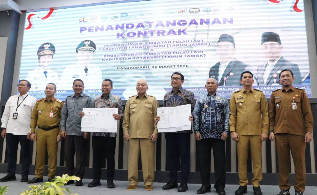 Kontrak Jembatan Pulau Laut Diteken, Proyek Multiyears 2026–2028 Resmi Dimulai